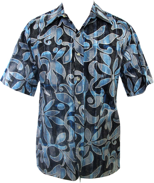 Made in USA - Go Barefoot Men's Classic Hombre Pareau Reverse Aloha Shirt
